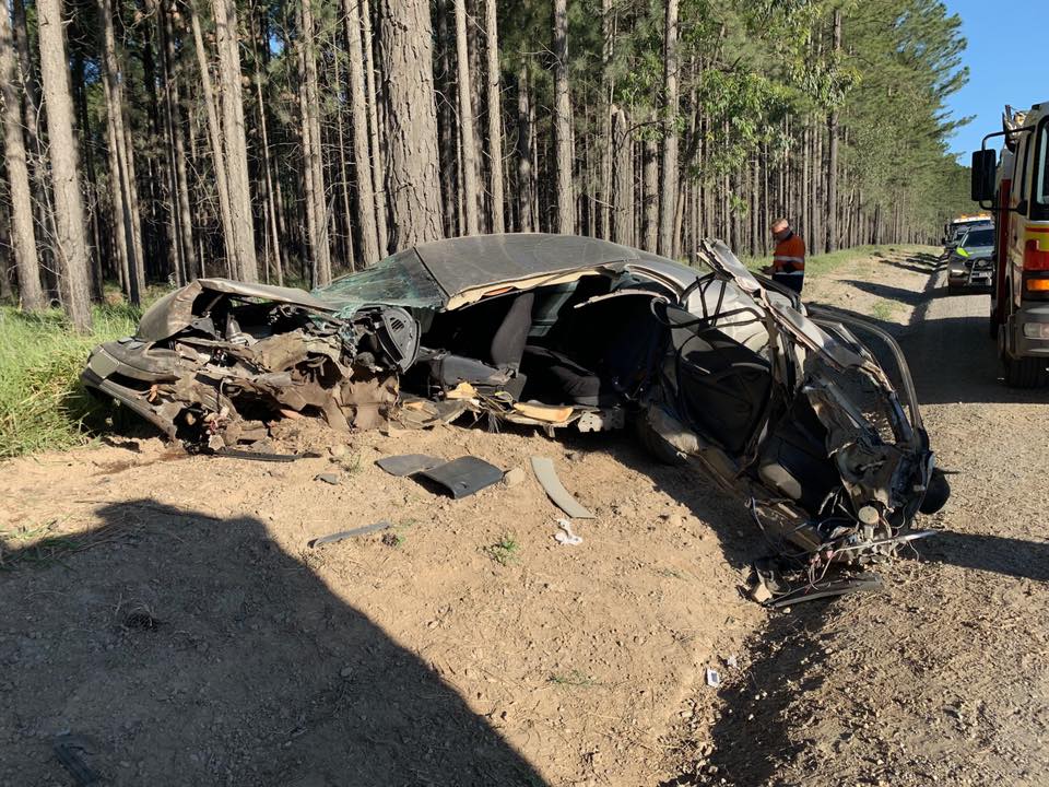 car accident due to speeding