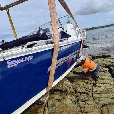 Boat Recovery – Mooloolaba Beach