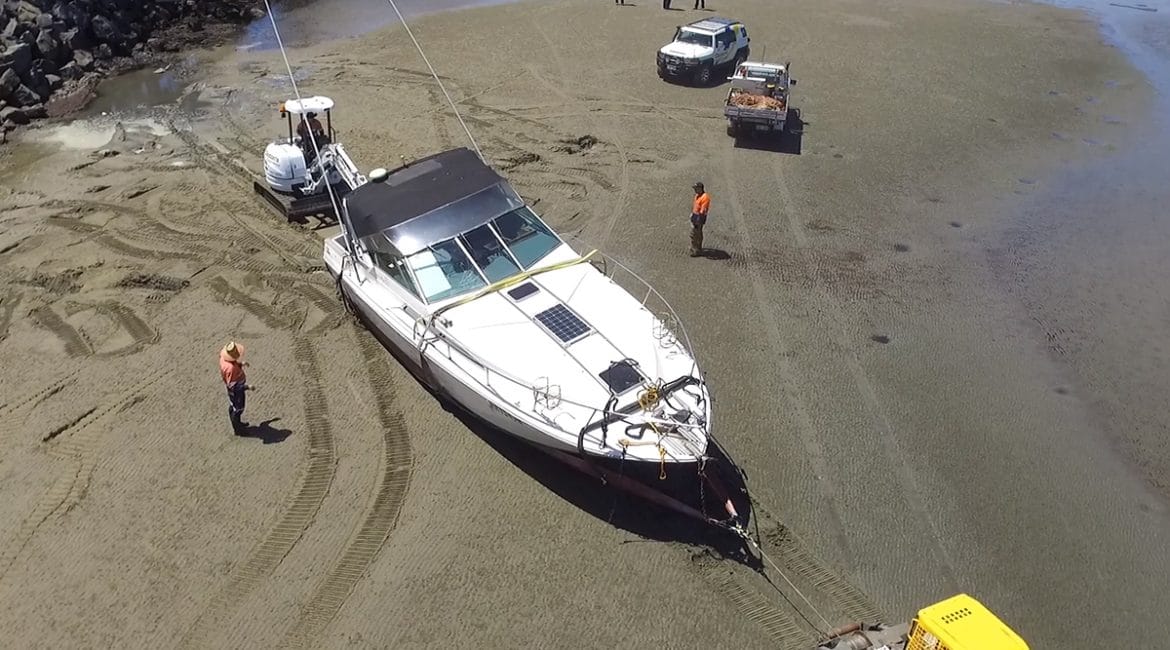 Beached Boat Rescue