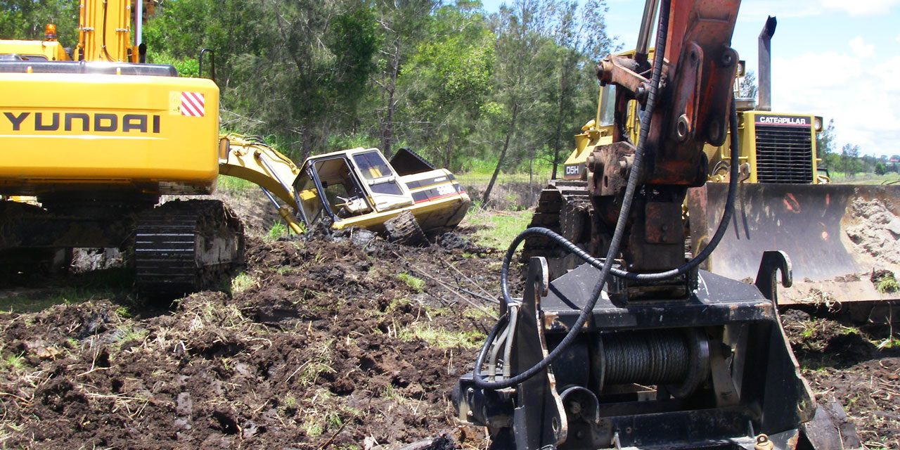 Bogged-Excavator